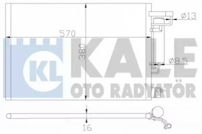 KALE OTO RADYATOR 342870 -  Конденсатор, кондиционер